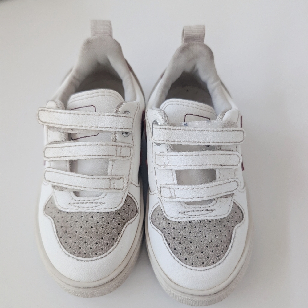 Veja Kids White and Gray Sneakers